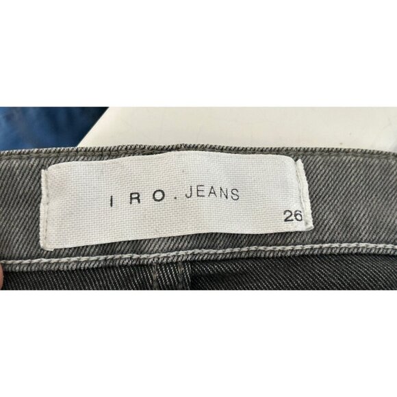 IRO Paris "Night" Gray Mid Rise Skinny Jans Gray Distressed Size 26 ($310) - Picture 10 of 11
